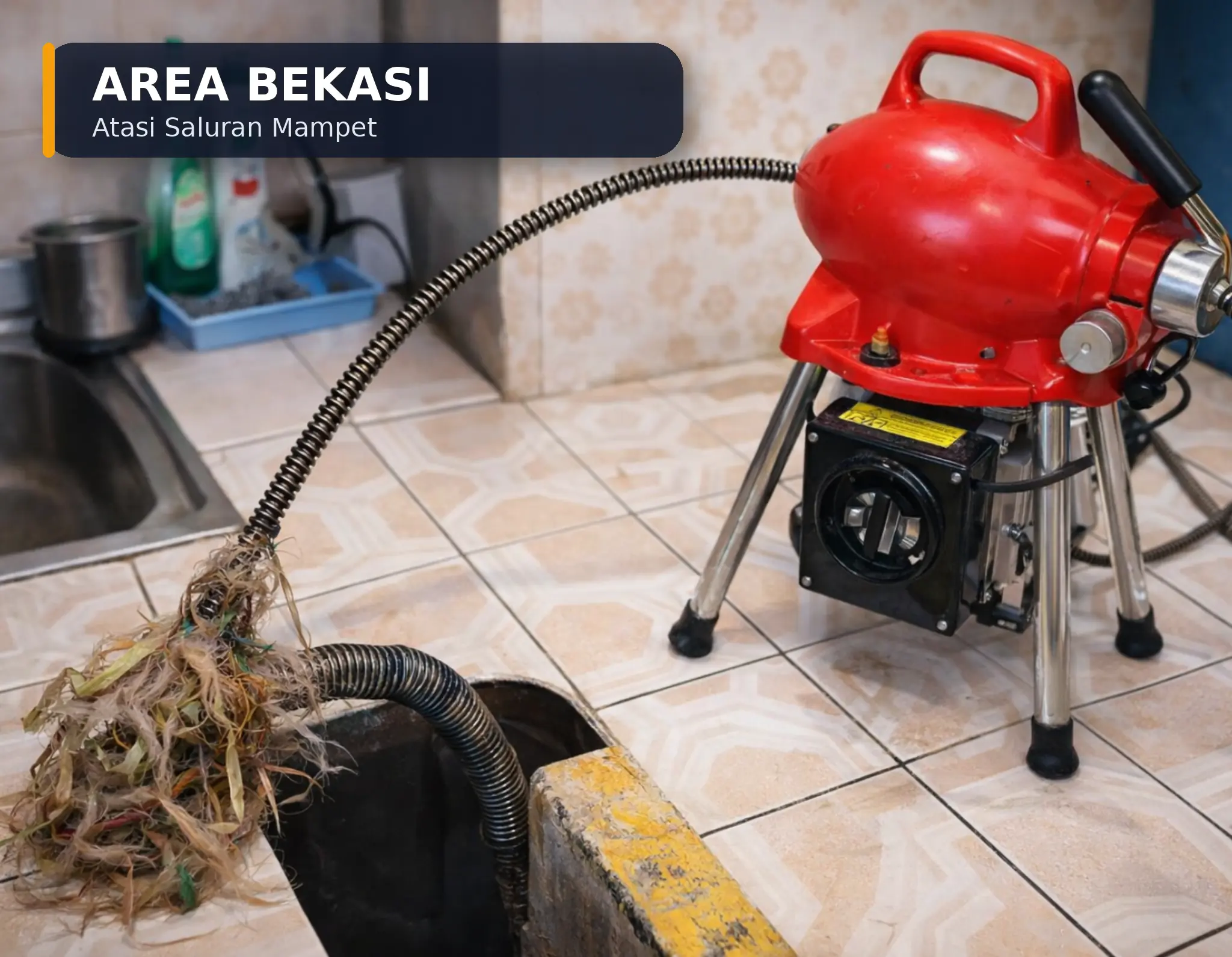 Pelancaran saluran mampet Bekasi